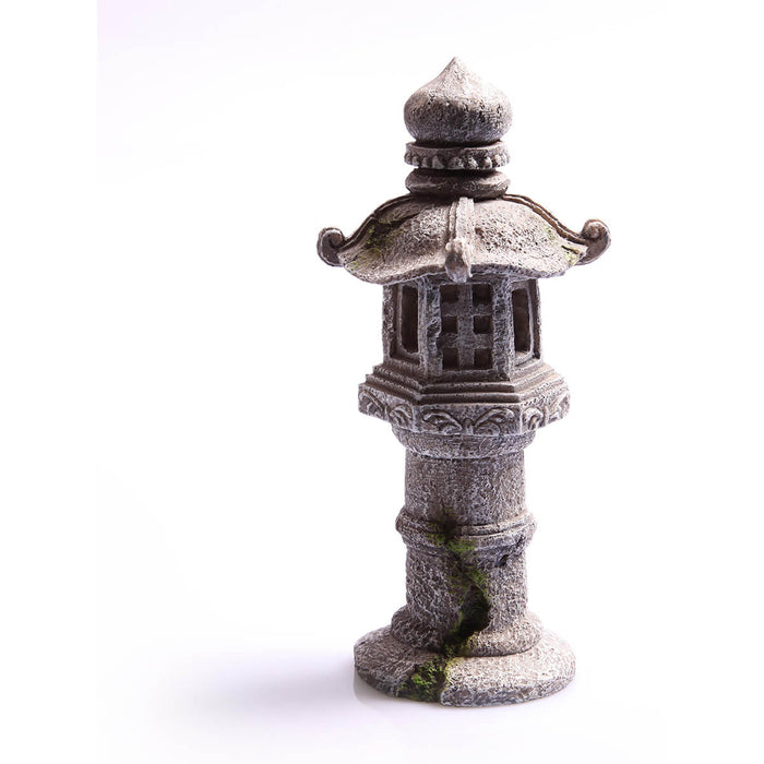 Aqua One Stone Lantern Pagoda 9.5 x 9 x 23cm