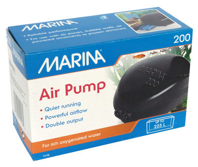 Marina 200 Twin Outlet Air Pump (up to 225L) 2 x 90L/h