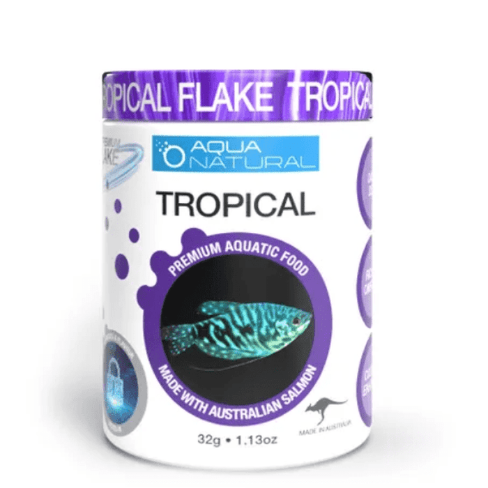 Aqua Natural Tropical Flake 32g Aquatic Supplies Australia