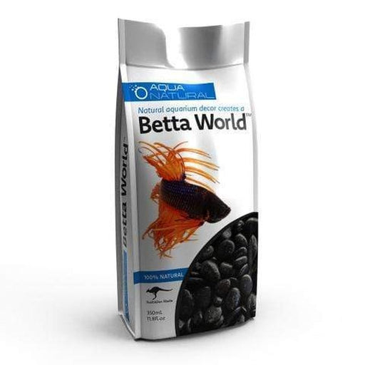 Aqua Natural Betta World Polished Black 350g Aquatic Supplies Australia