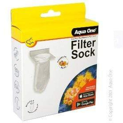 Aqua One 200 Micron Filter Sock Round with Holder 12 x 11.5 x 26.5cm Aquatic Supplies Australia