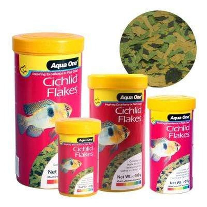 Aqua One Cichlid Flakes Aquatic Supplies Australia