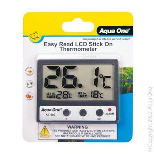 Aqua One Easy Read LCD Thermometer Aquatic Supplies Australia