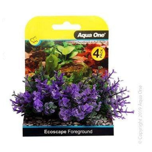 Aqua One Ecoscape Foreground Catspaw 5cm Purple 4 Pack Aquatic Supplies Australia