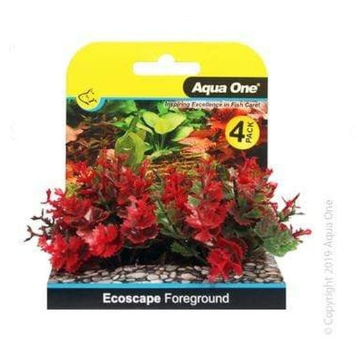 Aqua One Ecoscape Foreground Catspaw Red 5cm 4 Pack Aquatic Supplies Australia