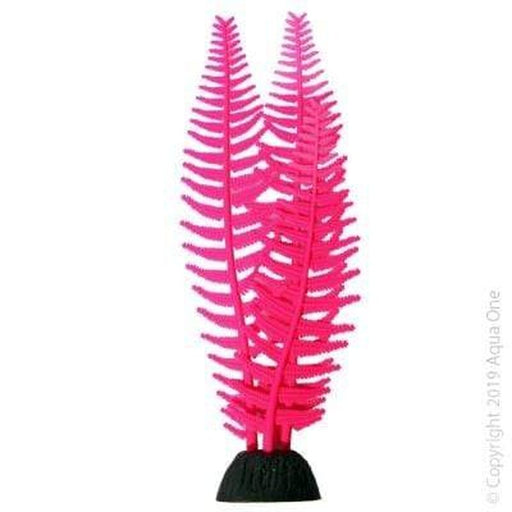 Aqua One Flexiscape Medium Feather Algae Pink Plant 22cm Aquatic Supplies Australia