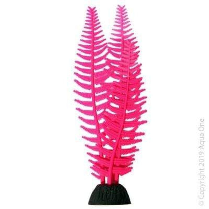 Aqua One Flexiscape Medium Feather Algae Pink Plant 22cm Aquatic Supplies Australia