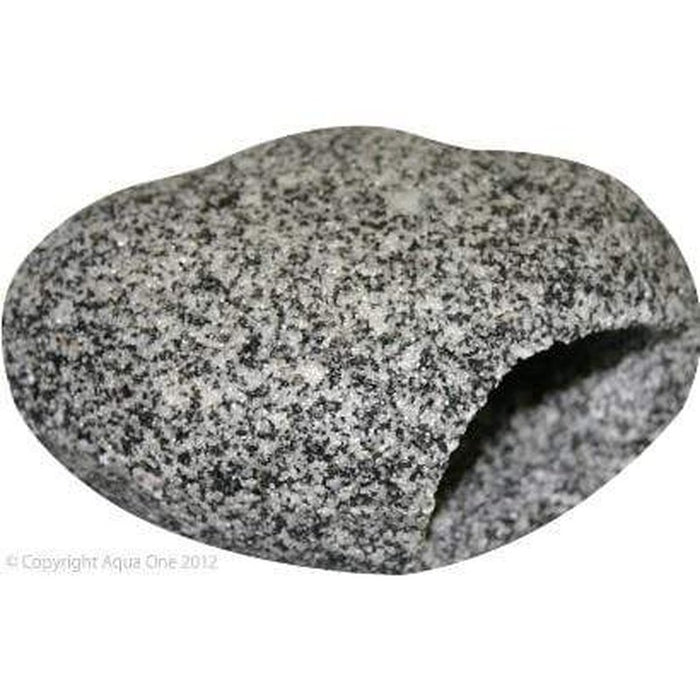 Aqua One Round Granite Cave Medium 12 x 9 x 6.5cm Aquatic Supplies Australia