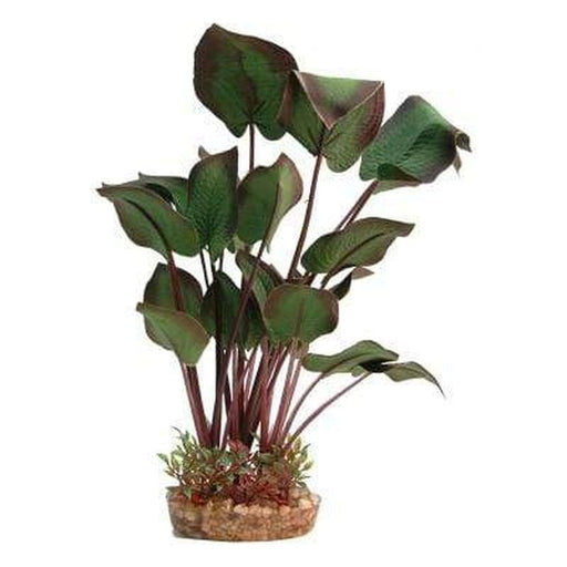 Aqua One Silk Plant Radican with Gravel Base L Aquatic Supplies Australia