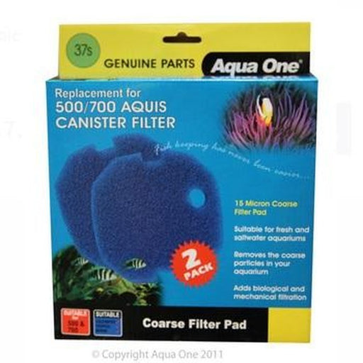 Aqua One Sponge 15ppi 2pk 37s - Aquis 500/700 - 25037s Aquatic Supplies Australia