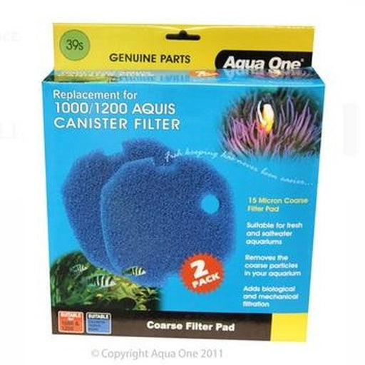 Aqua One Sponge 15ppi 2pk 39s - Aquis 1000/1200 - 25039s Aquatic Supplies Australia