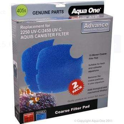 Aqua One Sponge 15ppi 2pk 405s - Nautilus 2700UV - 25405s Aquatic Supplies Australia