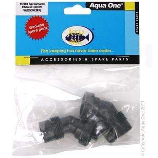 Aqua One Tap Connector Elbow 2pk - Aquis 500 700 550 750 VA230 300 - 10768n Aquatic Supplies Australia