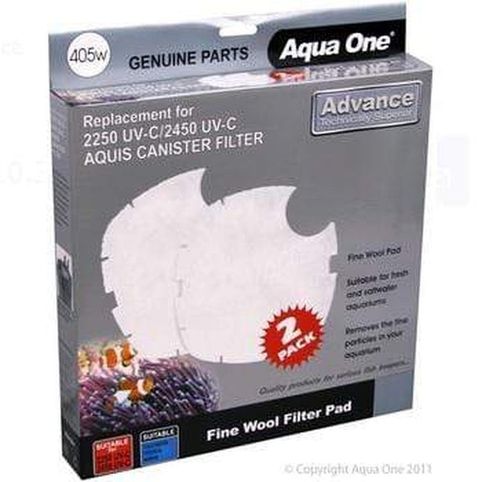 Aqua One Wool 2pk 405w - Nautilus 2700UVC - 25405w Aquatic Supplies Australia