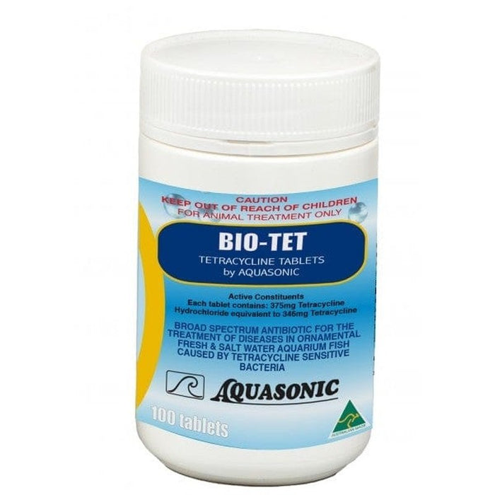 Aquasonic Bio-Tet - Broad-spectrum (Tetracycline Hydrochloride) Aquatic Supplies Australia