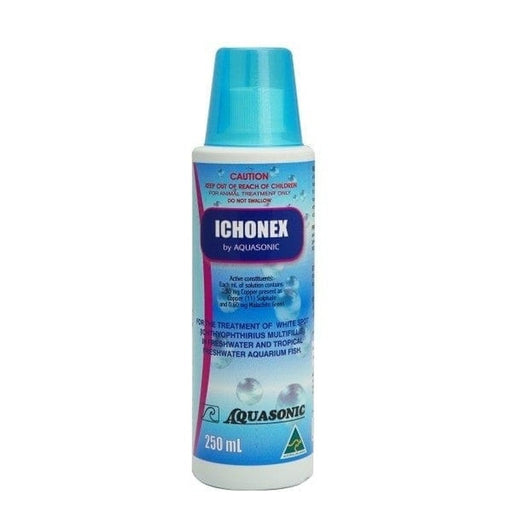 Aquasonic Ichonex - White Spot & Velvet Treatment (Freshwater - Copper Sulphate & Malachite Green) Aquatic Supplies Australia