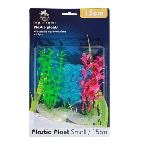 Aquatopia Neon Plastic Plants 15cm Aquatic Supplies Australia