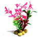 Aquatopia Pink Plant with Pebble Base 10cm Aquatic Supplies Australia