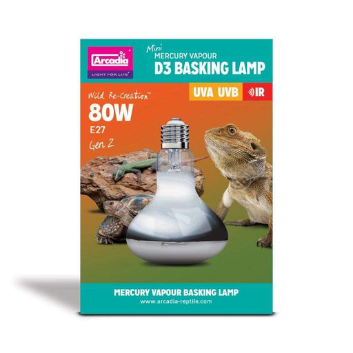 Arcadia Mercury Vapour D3 Basking Lamp Aquatic Supplies Australia