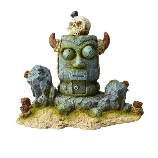 Bioscape Viking Tiki Statue with Skull 13.5 x 10.5 cm Aquatic Supplies Australia