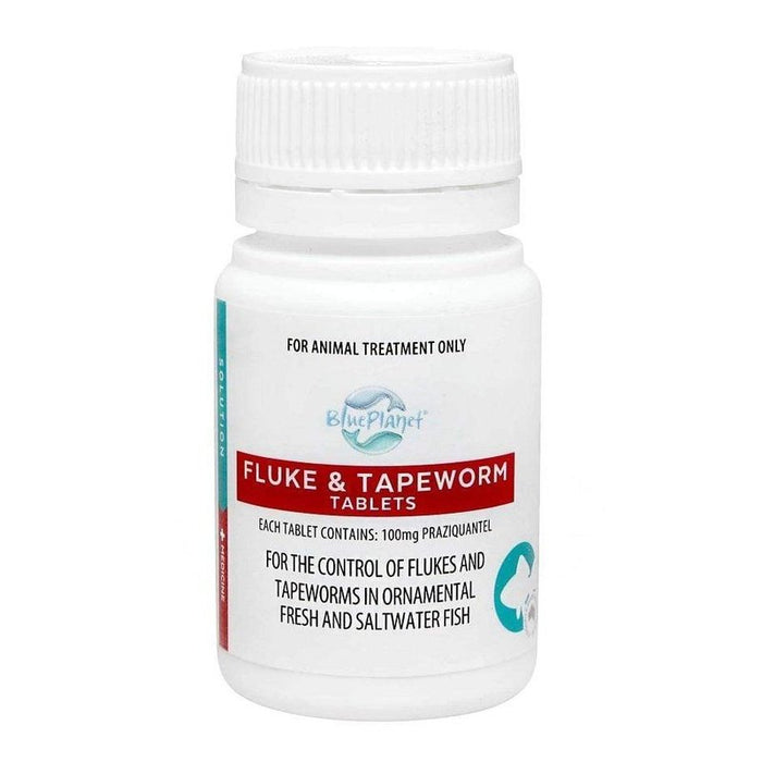 Blue Planet Fluke/Tapeworm Tablets 25 (Praziquantel) Aquatic Supplies Australia