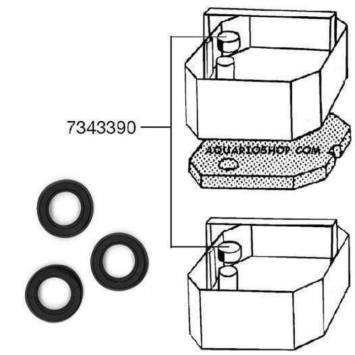 Eheim 7343390 Rubber Hermetic Seals 3 Pack Aquatic Supplies Australia