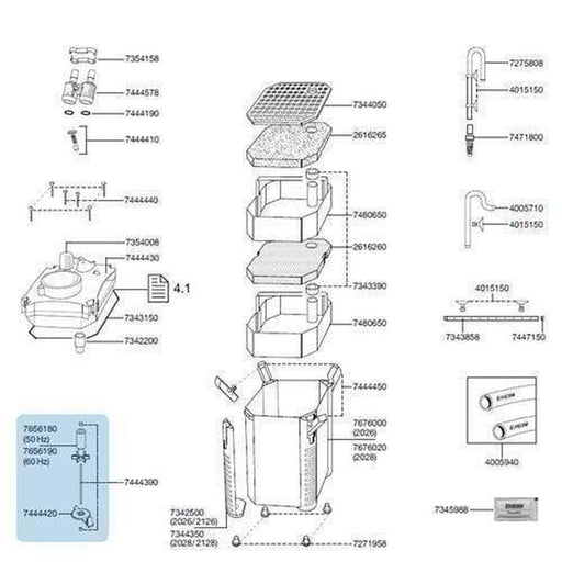 Eheim Impeller 7656180 (50HZ) 2026 2028 2126 2128 Aquatic Supplies Australia