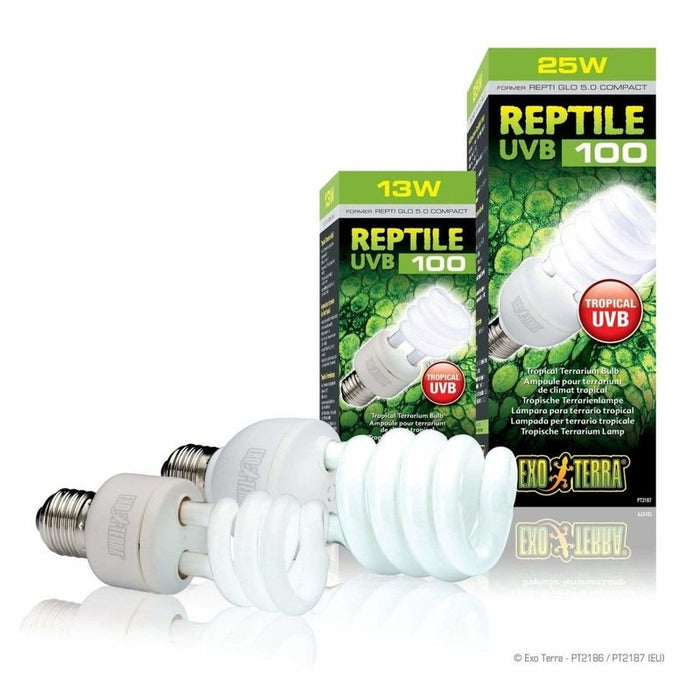 Exo Terra Reptile UVB100 Tropical Terrarium Bulb Aquatic Supplies Australia