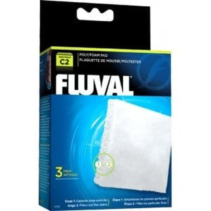 Fluval C2 Poly/Foam Pad 3 Pack Aquatic Supplies Australia