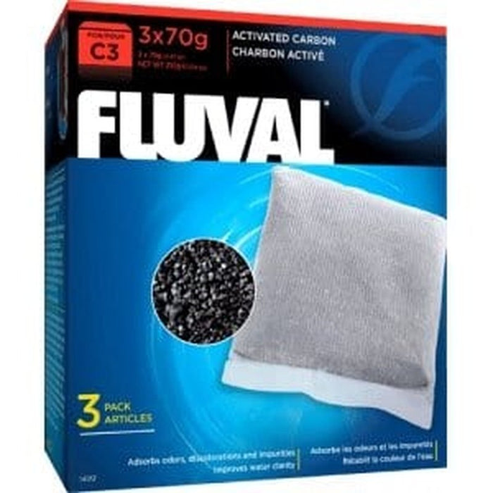 Fluval C3 Filter Carbon 3 x 70g Aquatic Supplies Australia