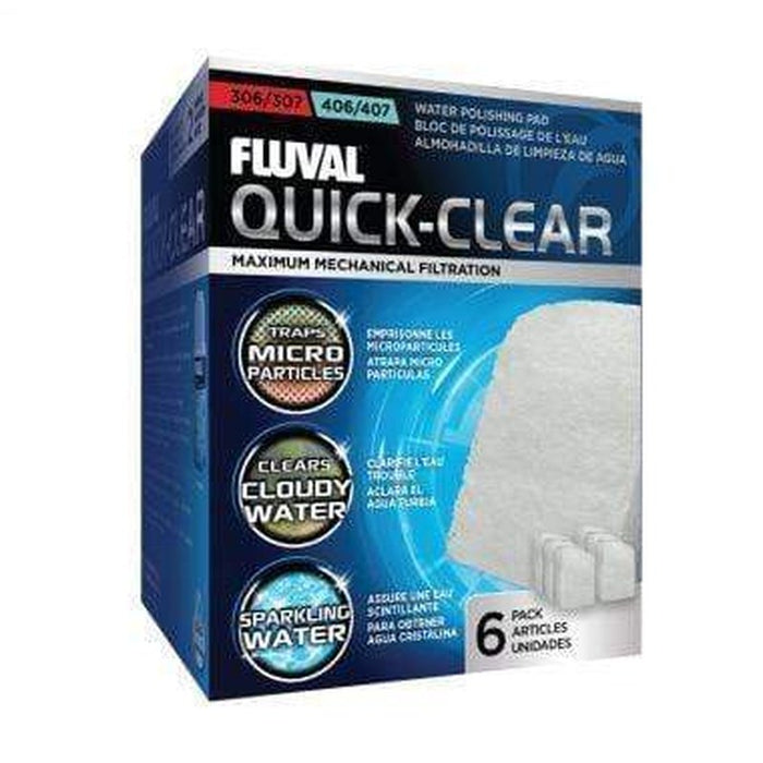 Fluval Quick-Clear Water Polishing Pad for 306/307 & 406/407 6 Pack Aquatic Supplies Australia