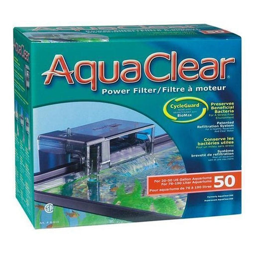 Aquaclear 50 Power Filter (757L/h, 76-190L) Aquatic Supplies Australia