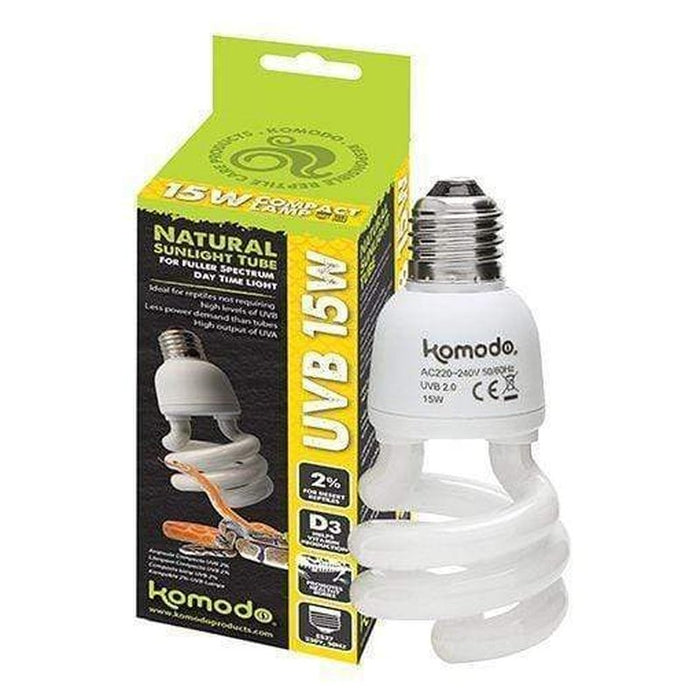 Komodo Compact Lamp UVB 2% Aquatic Supplies Australia