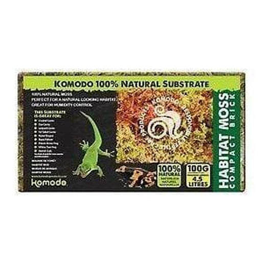 Komodo Habitat Moss Brick Bedding 100g Aquatic Supplies Australia