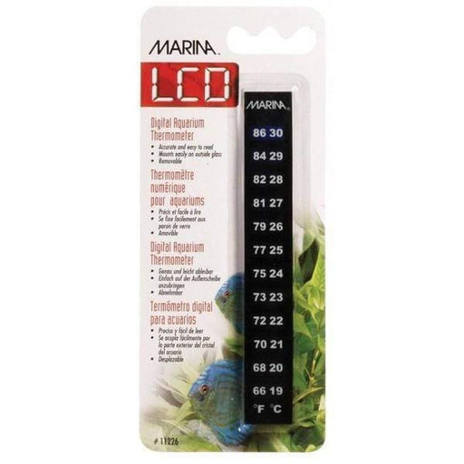 Marina LCD Thermometer 19 to 30°C 13cm Aquatic Supplies Australia