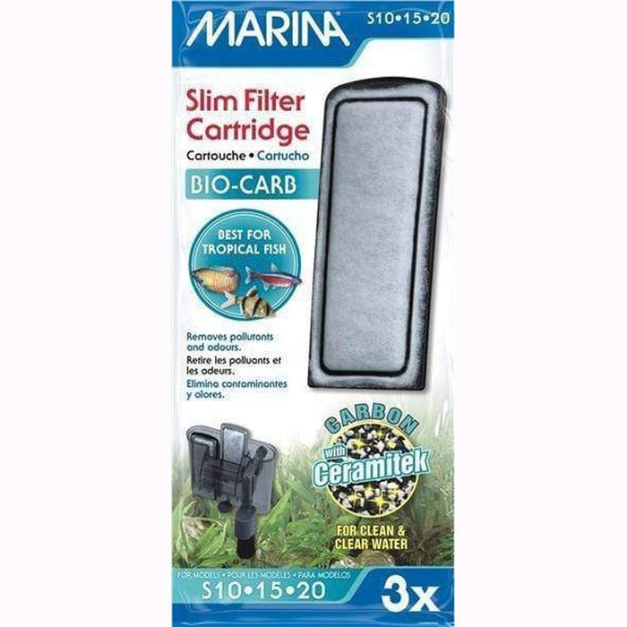 Marina Slim Bio-Carb Cartridge 3 Pack Aquatic Supplies Australia