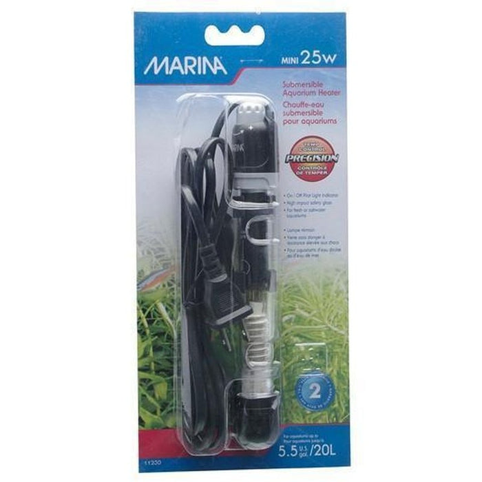 Marina Submersible Mini Heater 25W 15cm (20L) Aquatic Supplies Australia