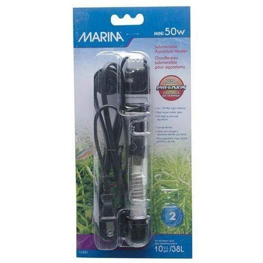 Marina Submersible Mini Heater 50W 15cm (38L) Aquatic Supplies Australia