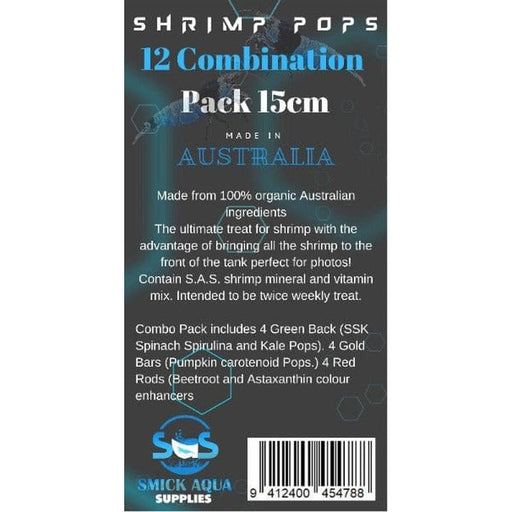 SAS 3 in 1 Combination Shrimp Pops 12 Pack Aquatic Supplies Australia