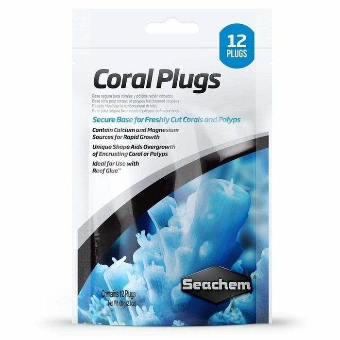 Seachem Coral Plugs 12 Pack Aquatic Supplies Australia