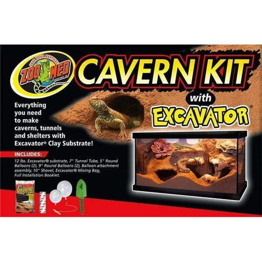 Zoo Med Cavern Kit with Excavator Clay Burrowing Substrate Aquatic Supplies Australia