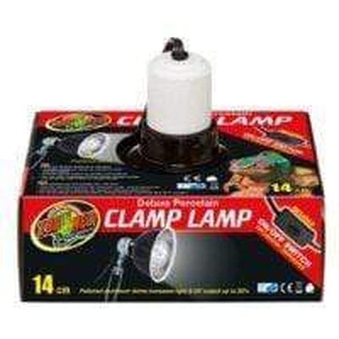 Zoo Med Deluxe Porcelain Clamp Lamp 14cm (max 100W) Aquatic Supplies Australia