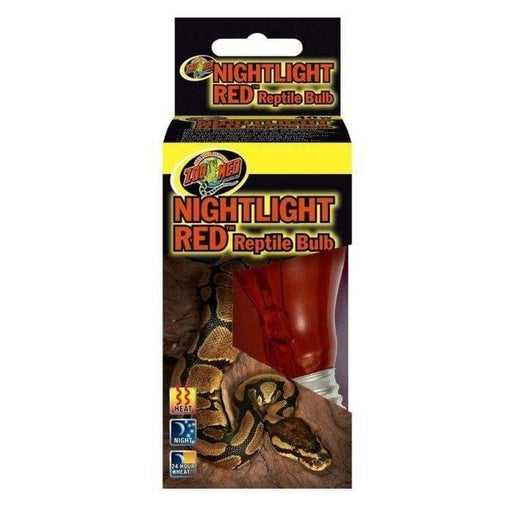 Zoo Med Nightlight Red Reptile Bulb Aquatic Supplies Australia